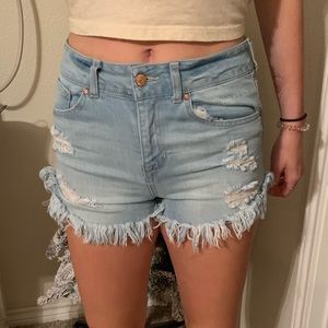 Denim shorts